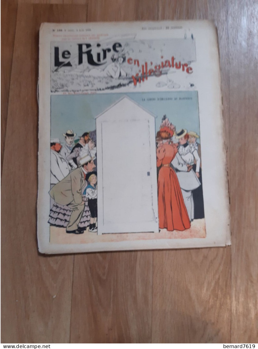 Journal Humoristique - Le Rire N° 196  Exceptionnel -   Annee 1898 - Dessin C Leandre - Emilienne De Marennes - 1850 - 1899