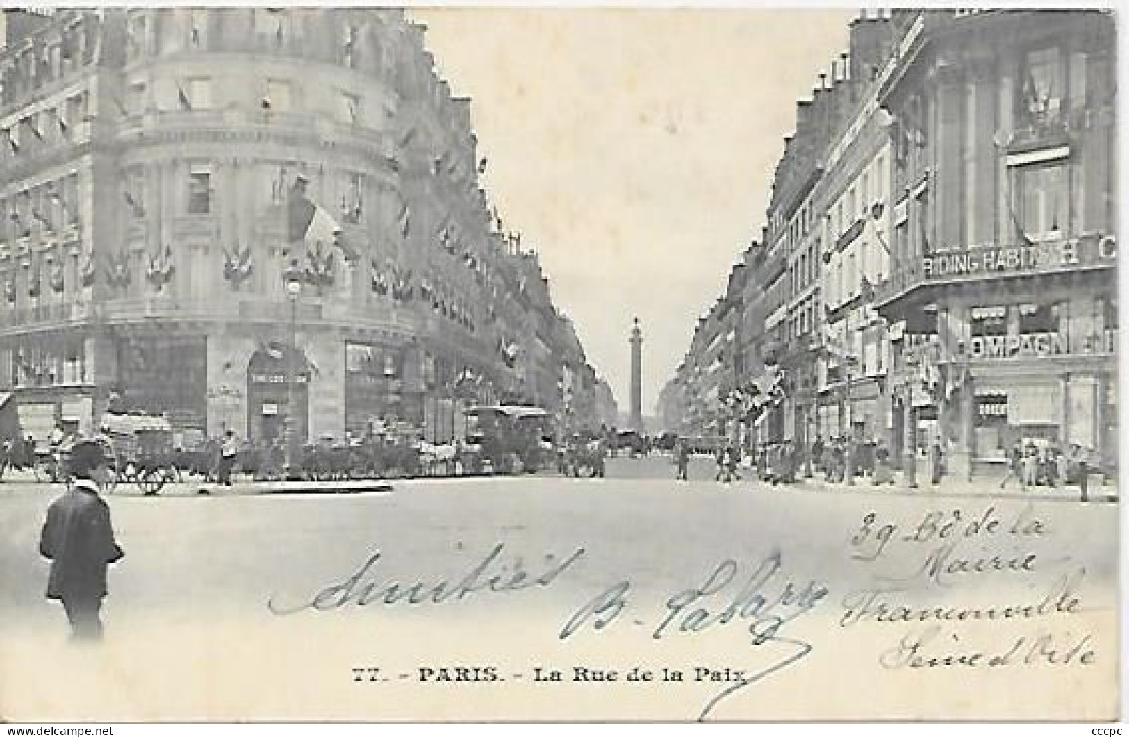 CPA Paris La Rue De La Paix - Arrondissement: 02