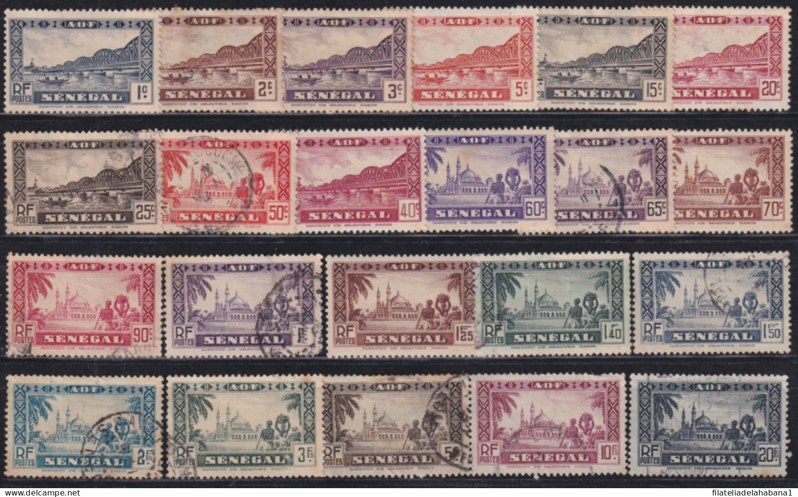 F-EX48989 SENEGAL FRANCE COLONIES 1935. MISSING 2.  - Used Stamps