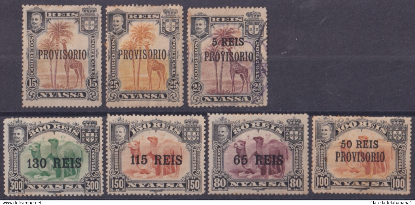 F-EX49293 NYASSA PORTUGAL COLONIES OVERPRINT CAMEL GIRAFE.  - Nyasaland