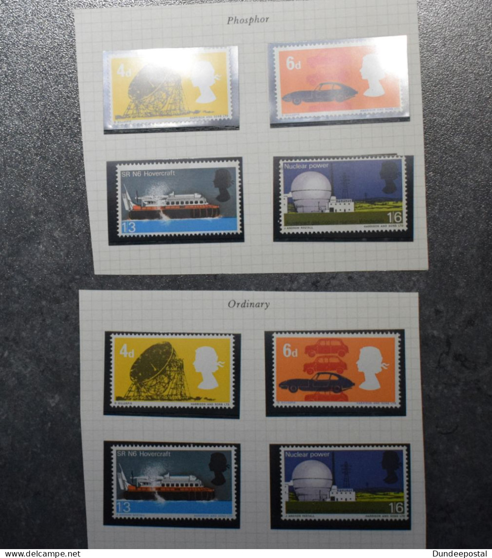 GB STAMPS GB Tech Sets Phos And Normal 1966 MNH  P7 ~~L@@K~~ - Ungebraucht