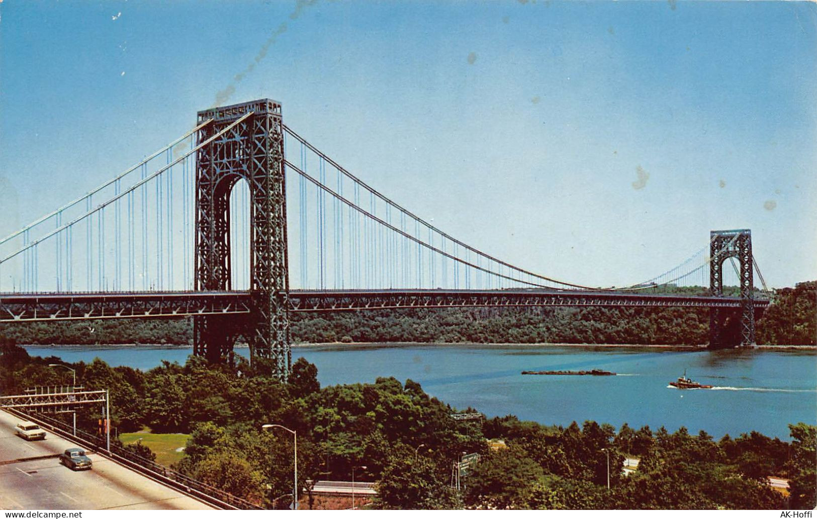 New York  - GEORGE WASHINGTON BRIDGE AND HUDSON RIVER - Ponti E Gallerie