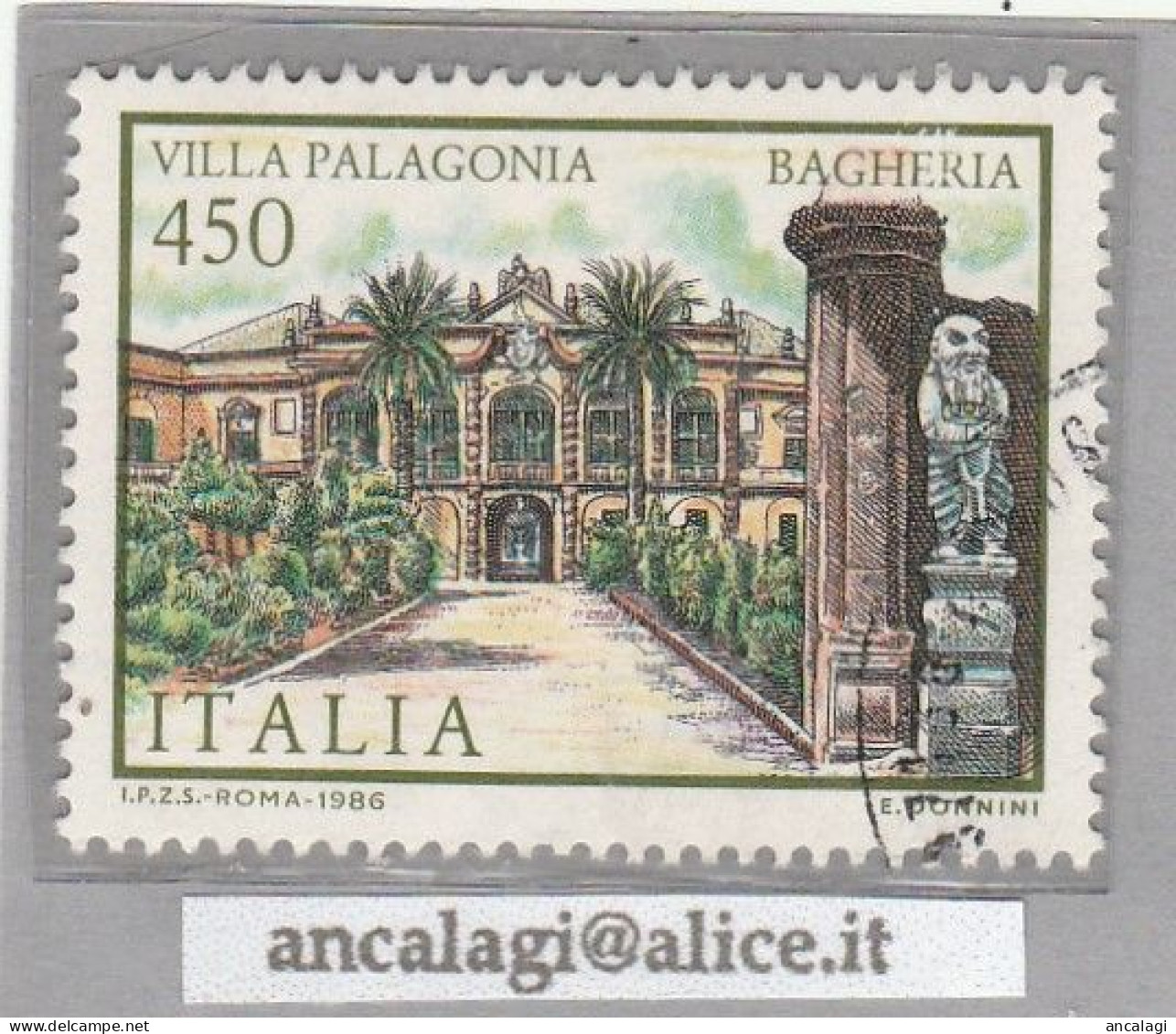 USATI ITALIA 1986 - Ref.0548D "VILLE ITALIANE" 1 Val. - - 1981-90: Usati