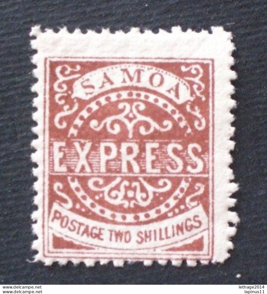 SAMOA 1877 - 1882 Express Stamps 2 Sh Sepia MNH PERFORATION 11 1/2 X 12 - American Samoa