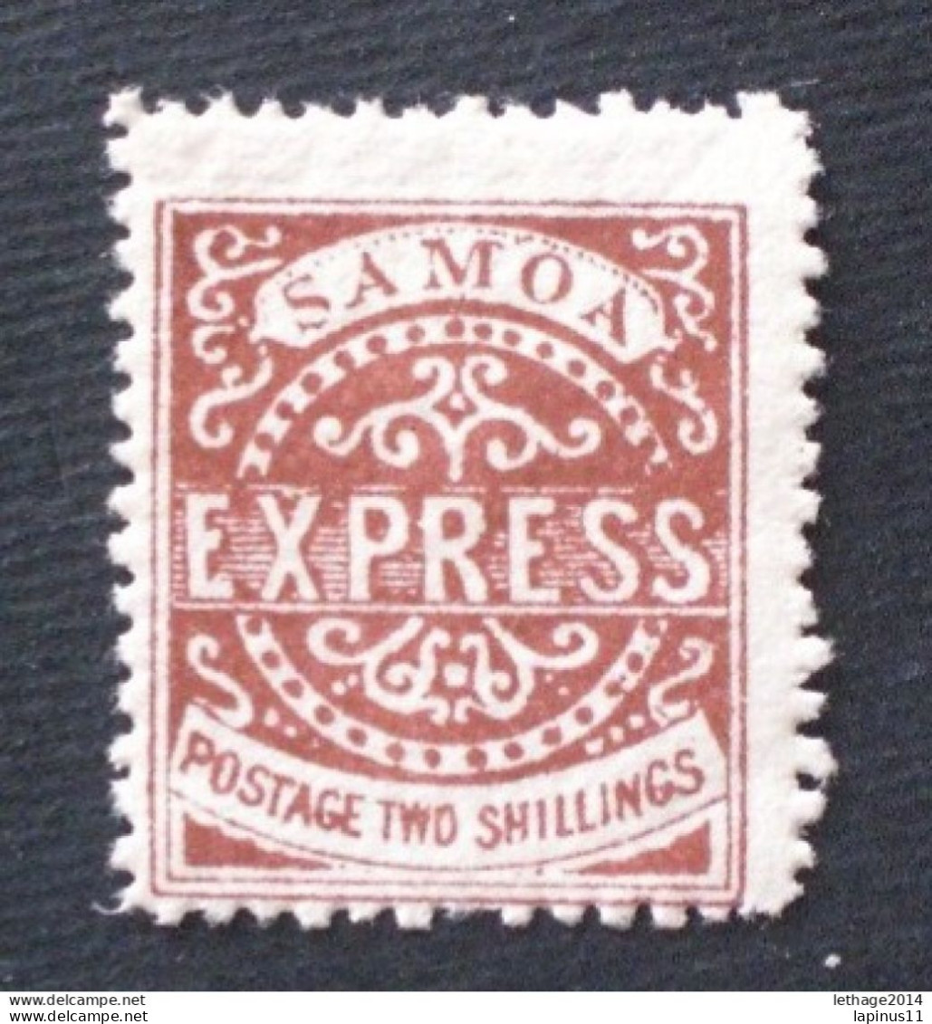 SAMOA 1877 - 1882 Express Stamps 2 Sh Sepia MNH PERFORATION 11 1/2 X 12 - Samoa Americano