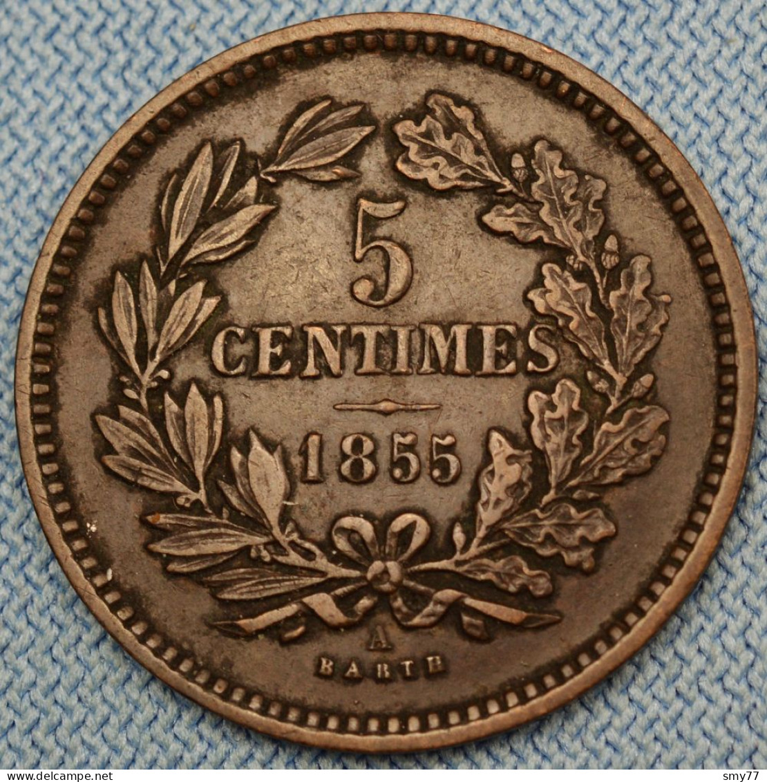 Luxembourg • 5 Centimes 1855 • Luxemburg •  [24-576] - Luxemburgo