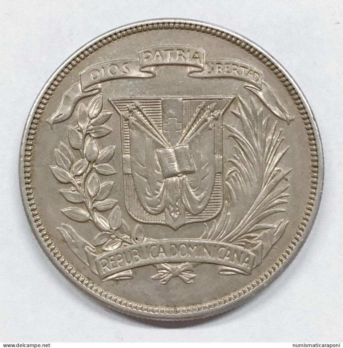 Dominican Republic 1 Peso 1939 Km#22 E.1465 - Dominicaine