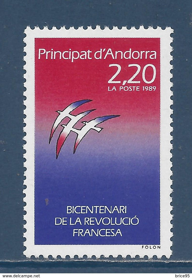 Andorre Français - YT N° 376 ** - Neuf Sans Charnière - 1989 - Unused Stamps