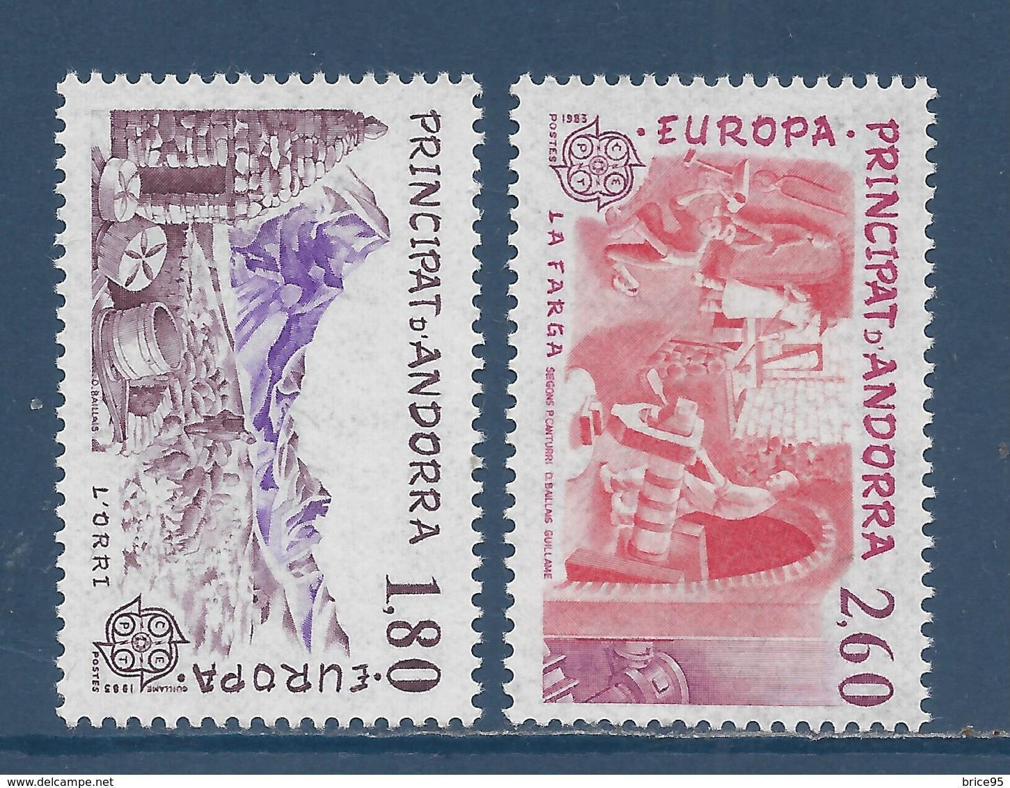 Andorre Français - YT N° 313 Et 314 ** - Neuf Sans Charnière - 1983 - Nuevos