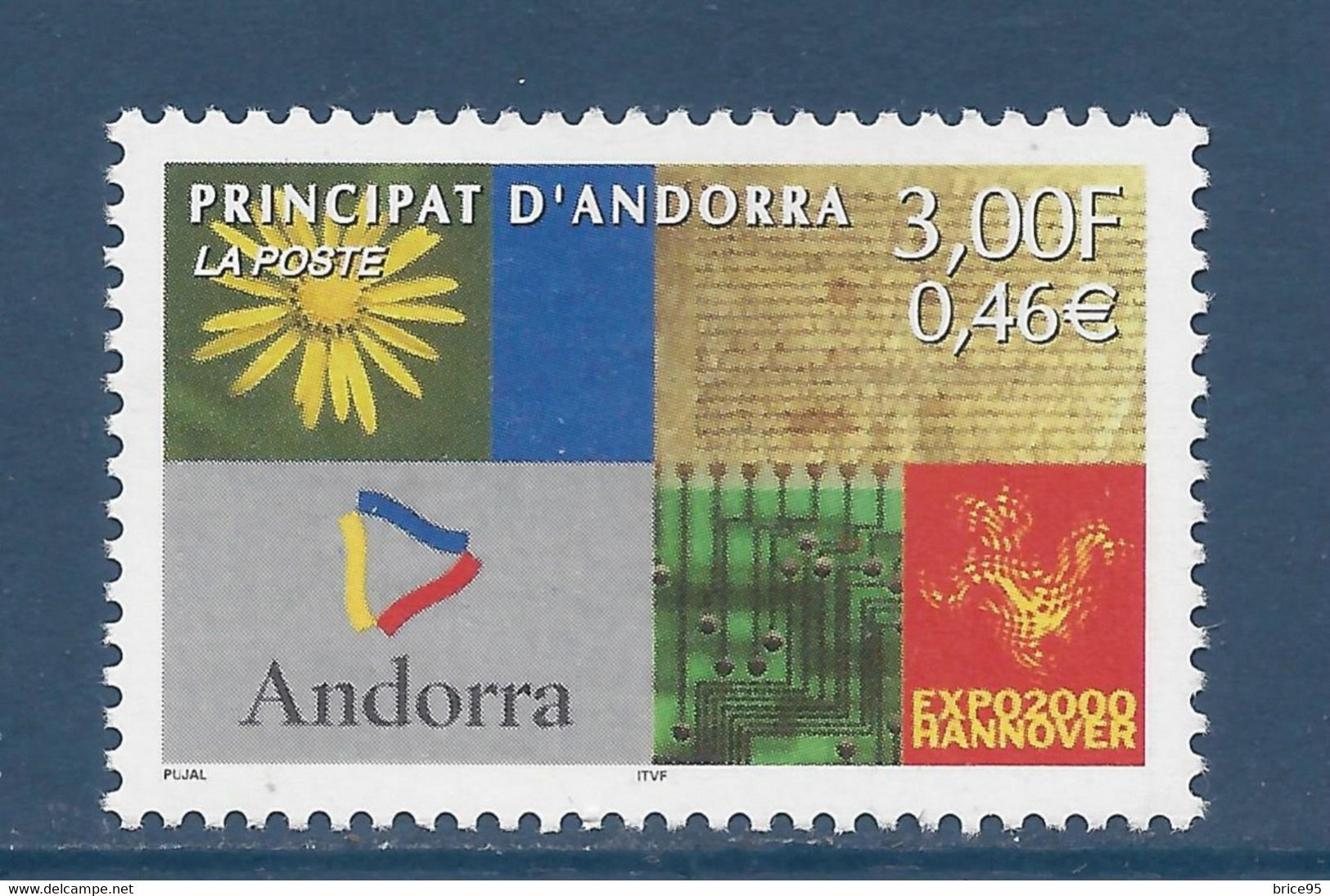 Andorre Français - YT N° 536 ** - Neuf Sans Charnière - 2000 - Neufs