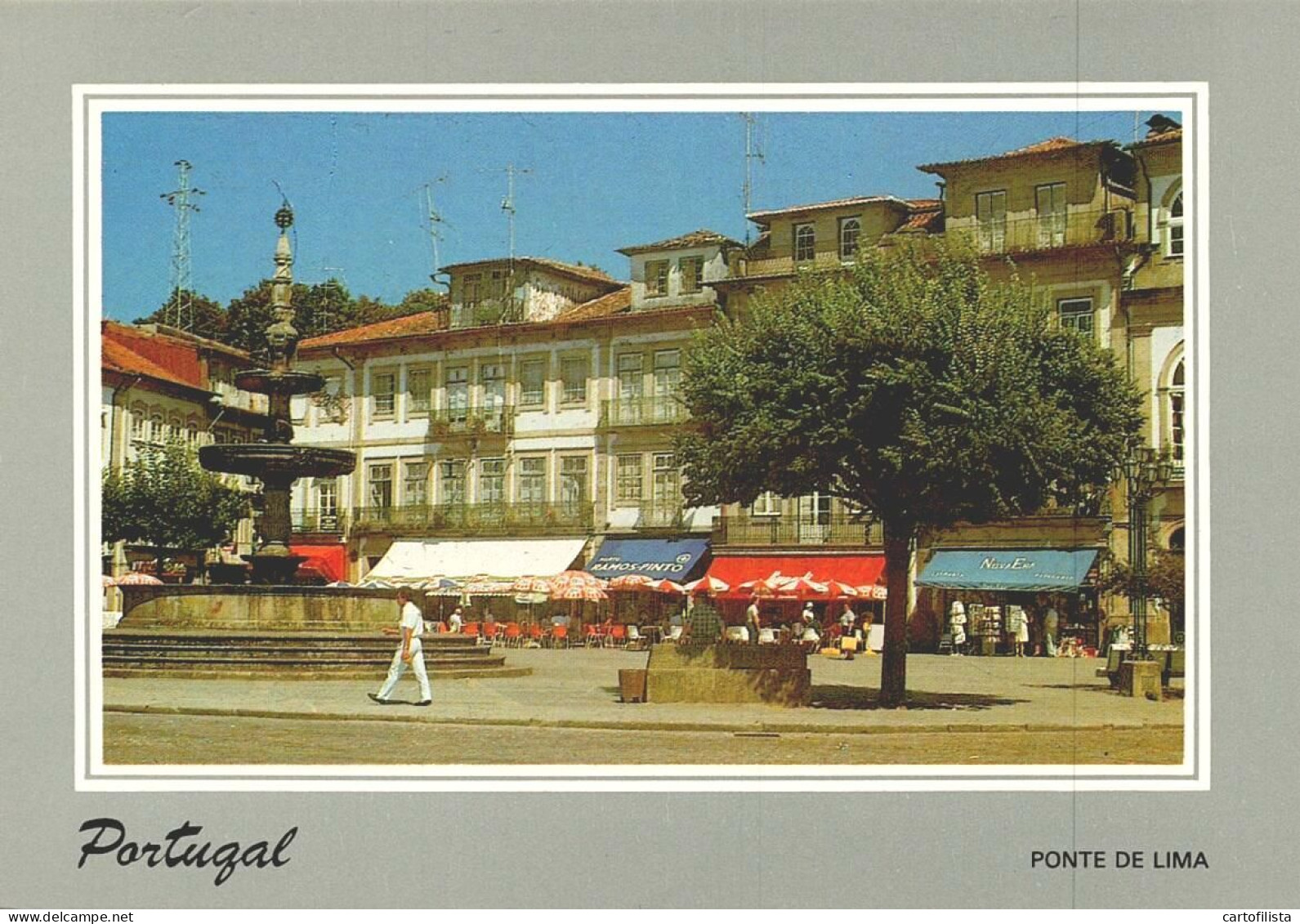 PONTE DE LIMA - Praça De Camões - LUSOCOLOR  (2 Scans) - Viana Do Castelo