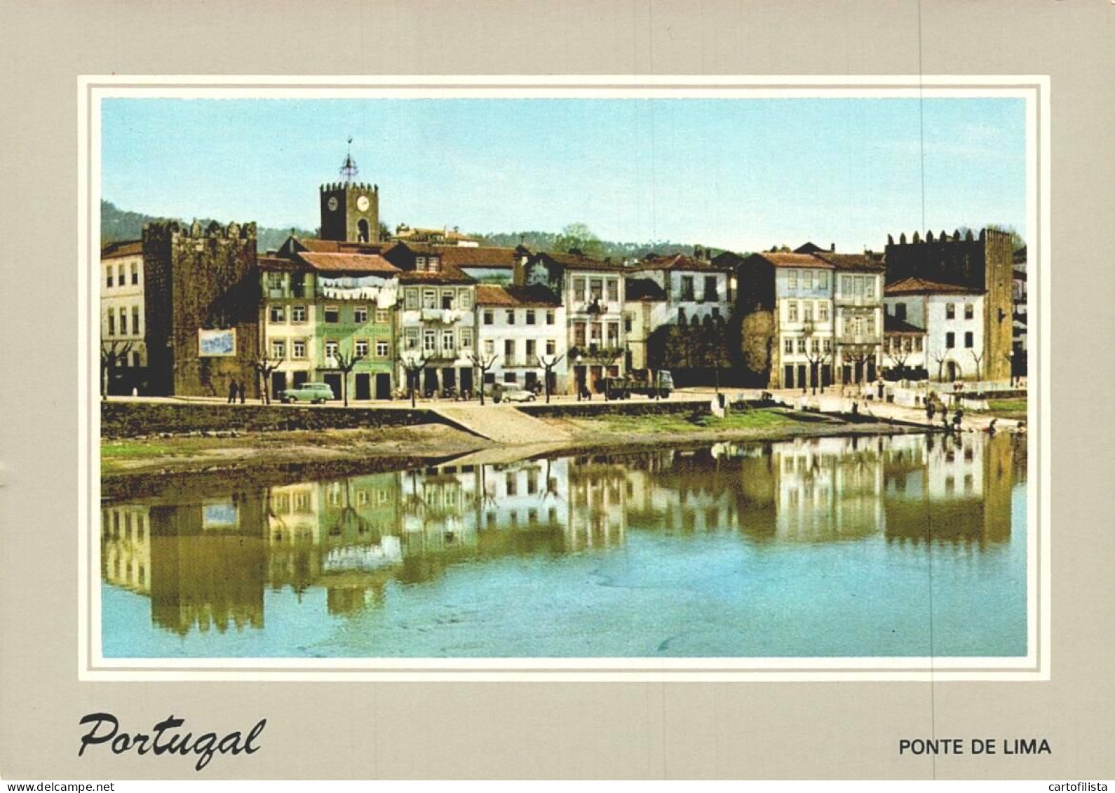 PONTE DE LIMA - Vista Parcial Da Vila - LUSOCOLOR  (2 Scans) - Viana Do Castelo