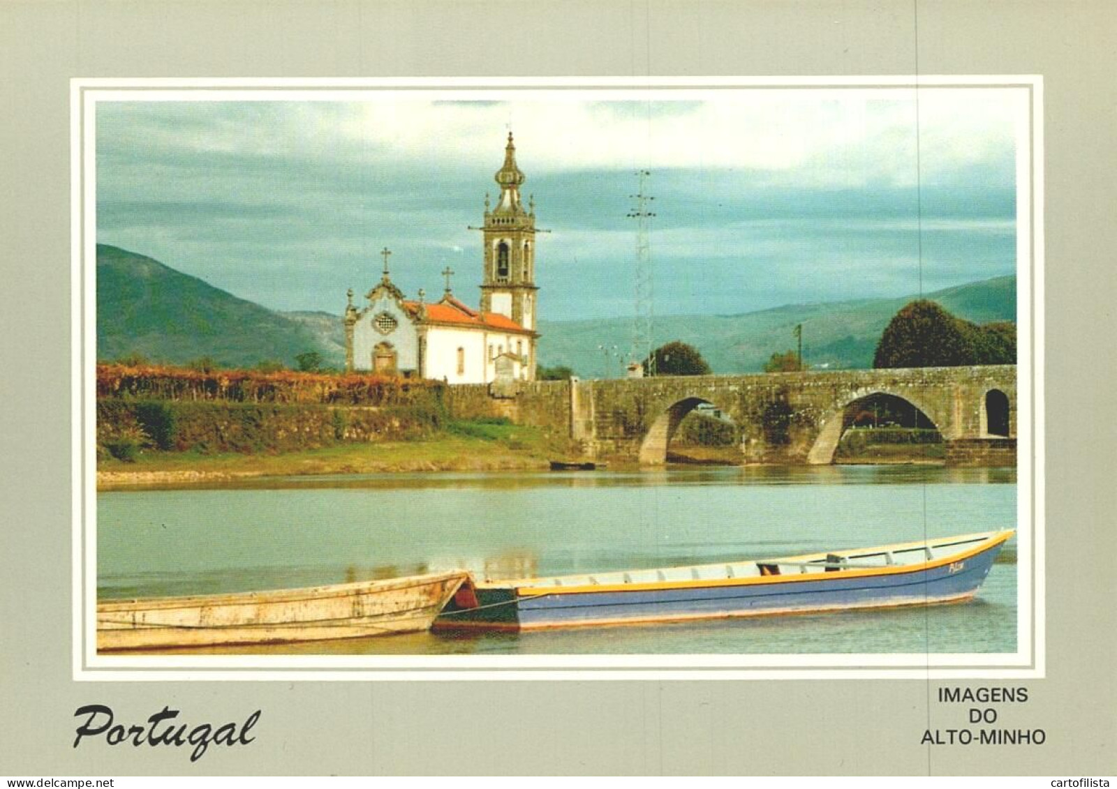 PONTE DE LIMA - Barcos No Rio Lima - LUSOCOLOR  (2 Scans) - Viana Do Castelo