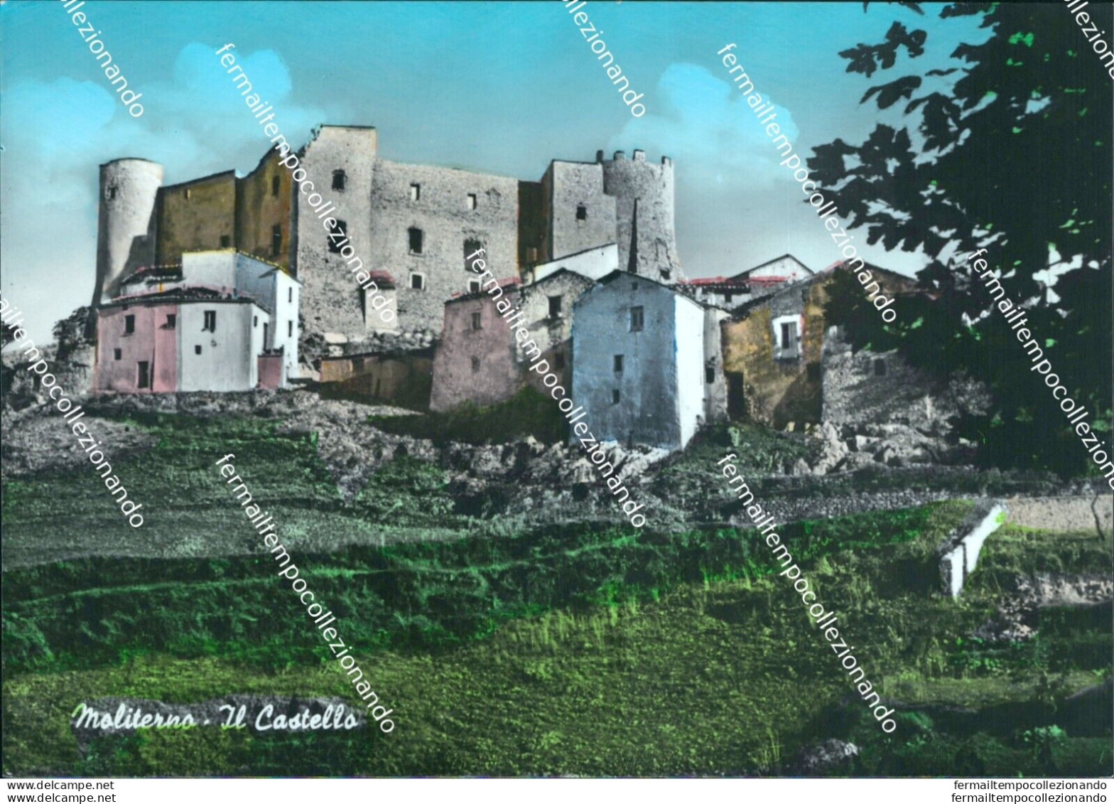 Bi566 Cartolina Moliterno Il Castello Provincia Di Potenza - Potenza