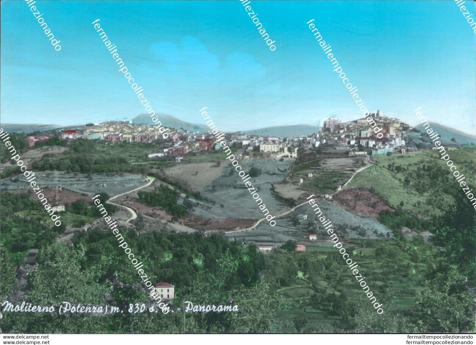 Bi569 Cartolina Moliterno Panorama Provincia Di Potenza - Potenza