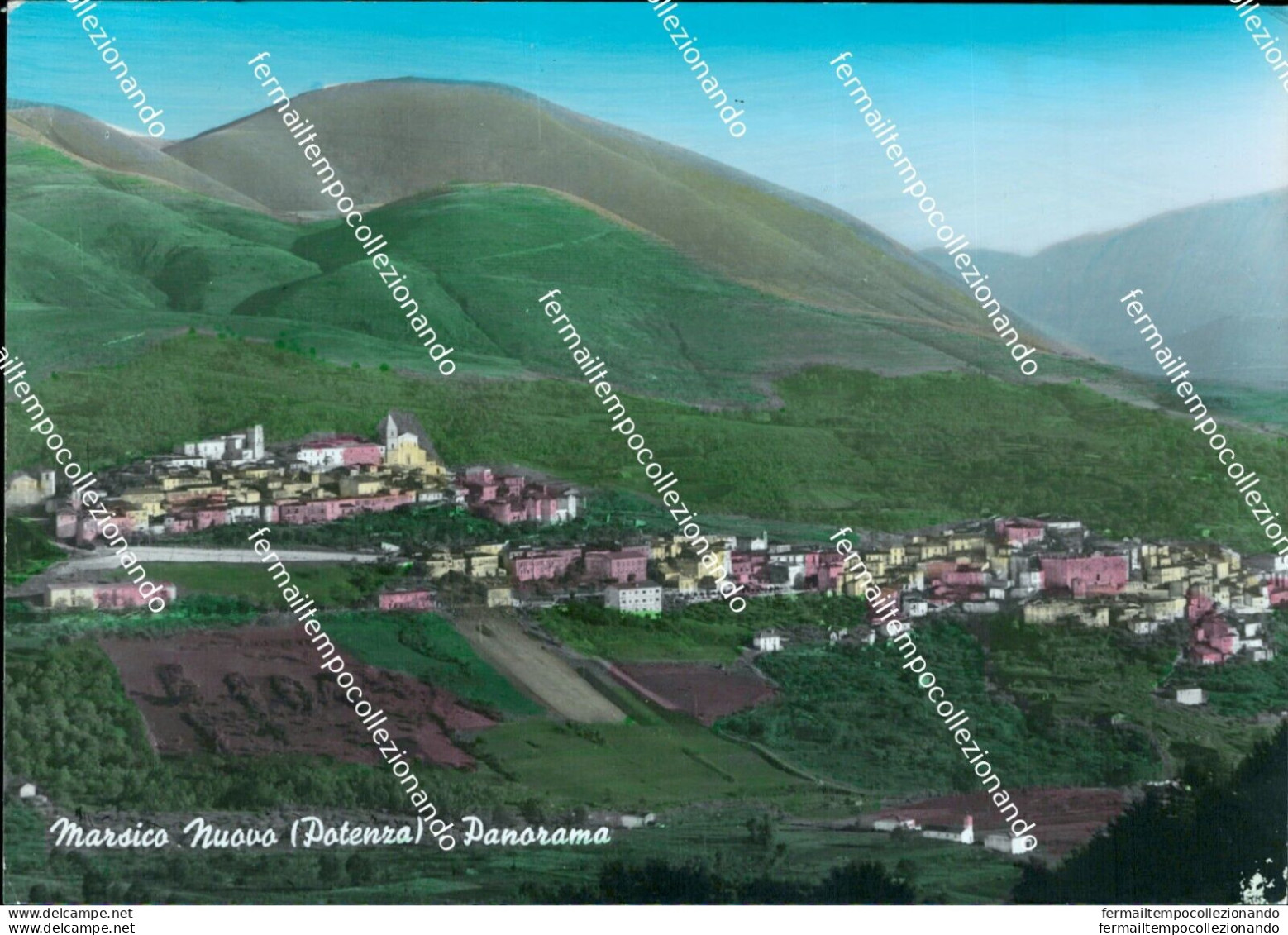 Bi341 Cartolina Morsico Nuovo Panorama Provincia Di Potenza - Potenza