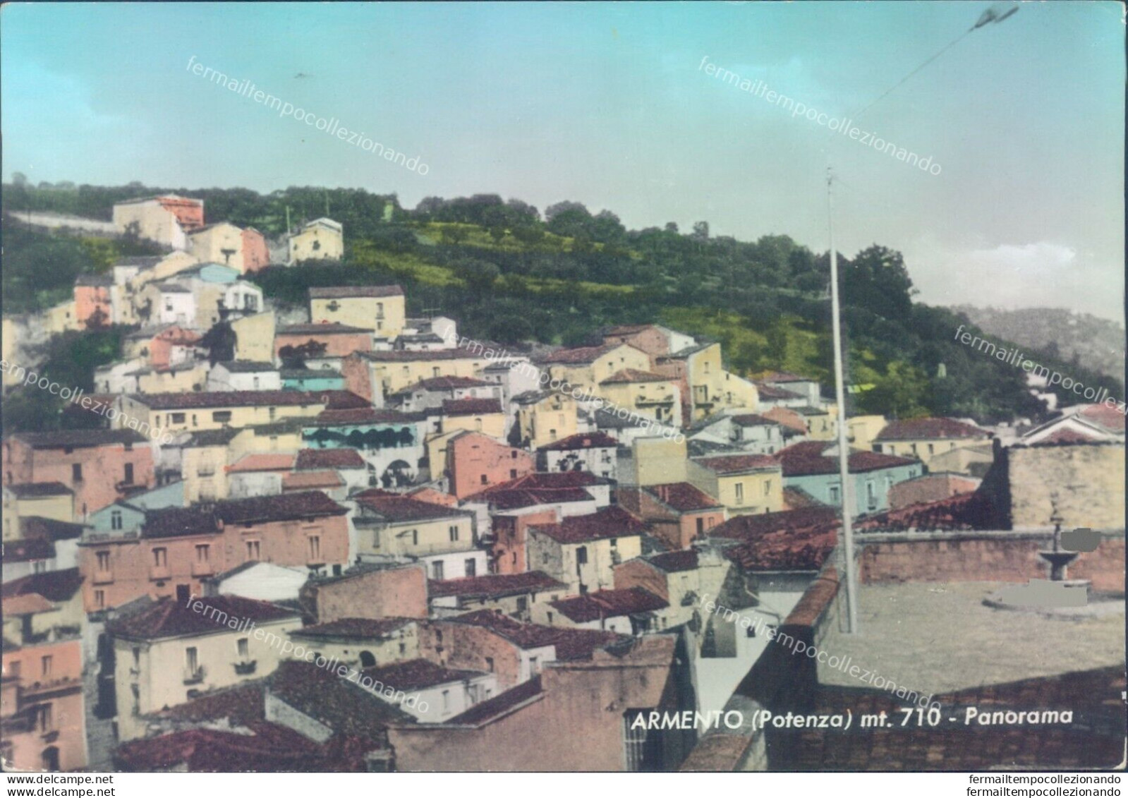 P640 Cartolina Armento Panorama Provincia Di Potenza - Potenza