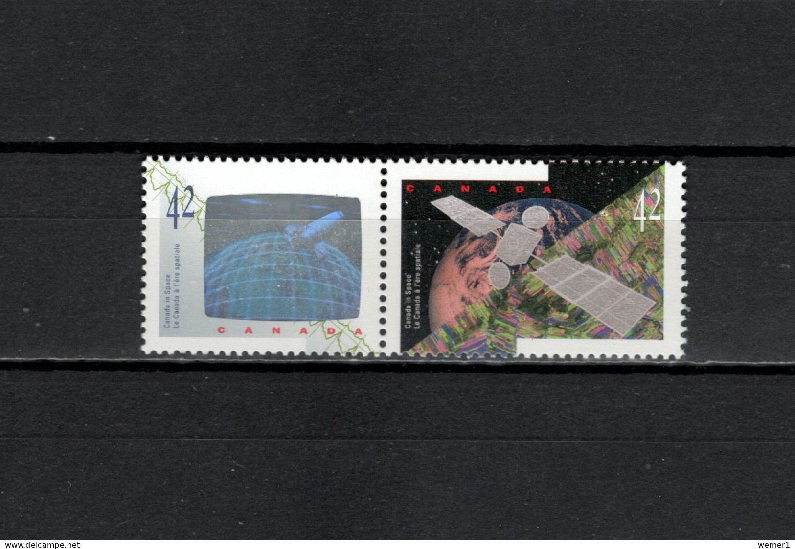 Canada 1992 Space Missions Set Of 2 With Holograph MNH - North  America