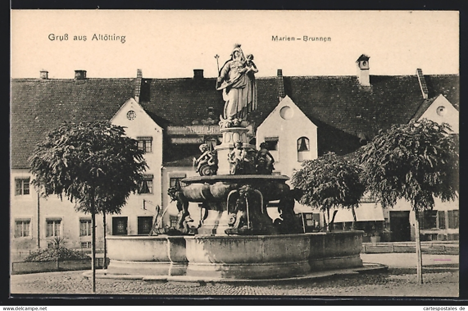AK Altötting, Marienbrunnen  - Altoetting