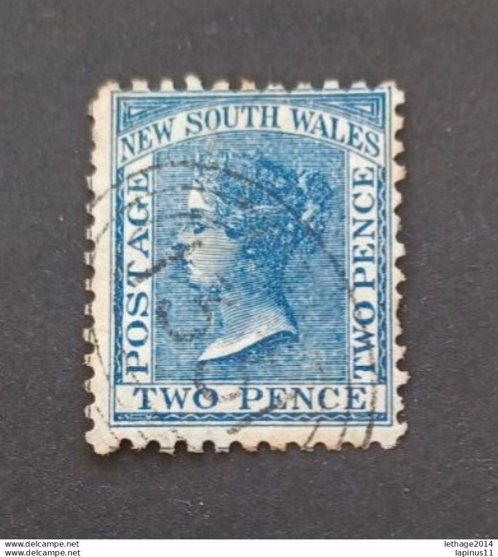 NEW SOUTH WALES 1871 QUEEN VICTORIA CAT GIBBONS N 209 PERF 11 X 11 3/4 ERROR WMK SIDEWAY - Gebruikt