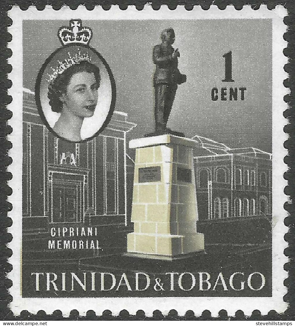 Trinidad & Tobago. 1966 QEII. 1c MH. Sideways Block CA W/M. SG 317. M4042 - Trinidad En Tobago (1962-...)