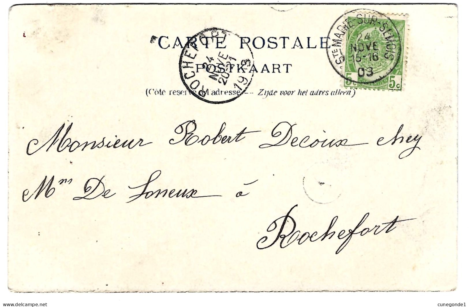CPA ETALLE : L'Enclos Belle Vue - Circulée En 1903 Vers Rochefort - Edit. Abel Gerbaux, Phot Moreau - 2 Scans - Etalle