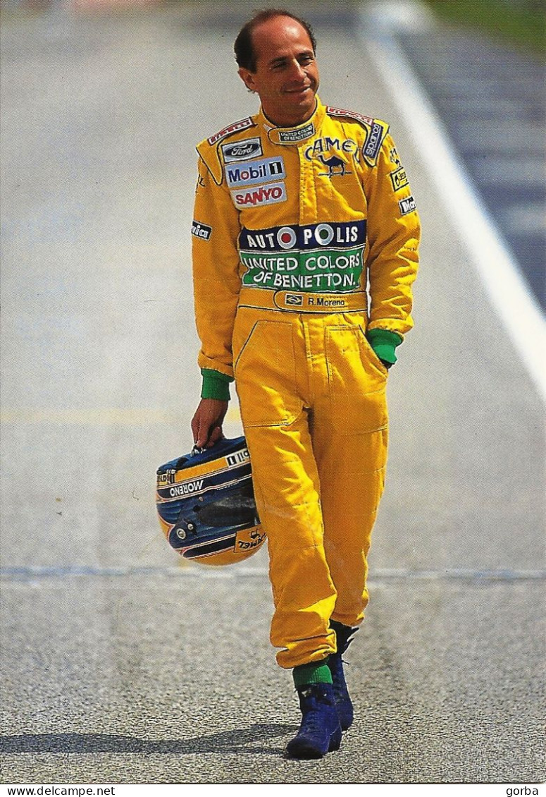 *Lot De 2 CPM - Pilotes De F1 - Roberto MORENO Et Nelson PIQUET - Photo O. TOSCANI - Grand Prix / F1