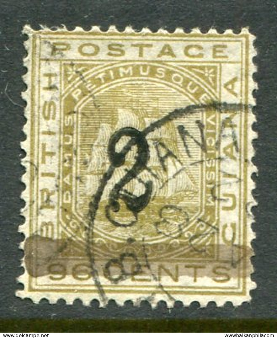 1881 British Guiana 2 On 96c Used Sg 150 - Guayana Británica (...-1966)