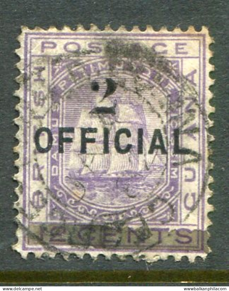 1881 British Guiana 2 On 12c Official Used Sg 155 - British Guiana (...-1966)