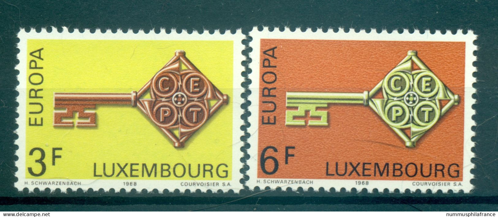 Luxembourg 1968 - Y & T N. 724/25 - Europa (Michel N. 771/72) - Nuovi