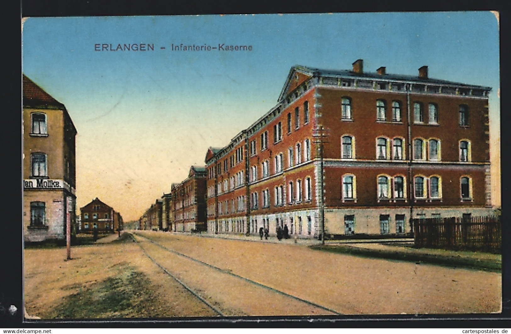 AK Erlangen, Infanterie-Kaserne Und Gasthaus Moltke  - Erlangen