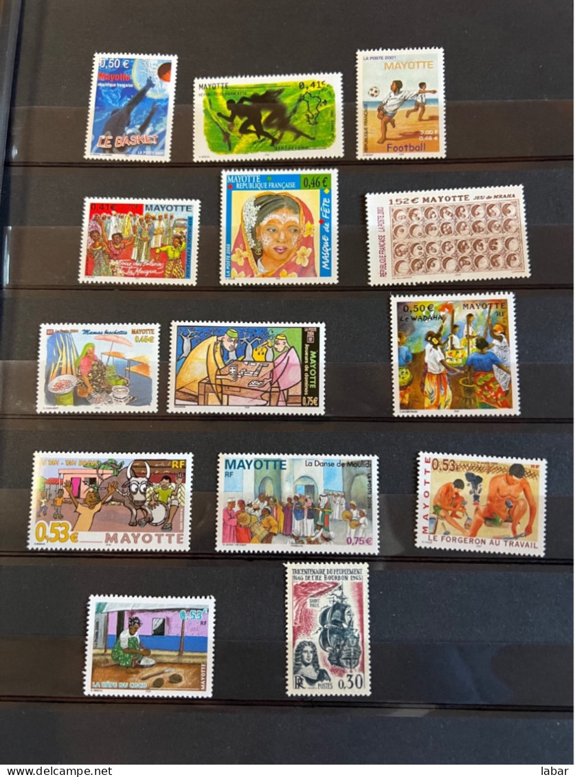 COLLECTION TIMBRE NEUFS MAYOTTE Sous Faciale - Altri & Non Classificati