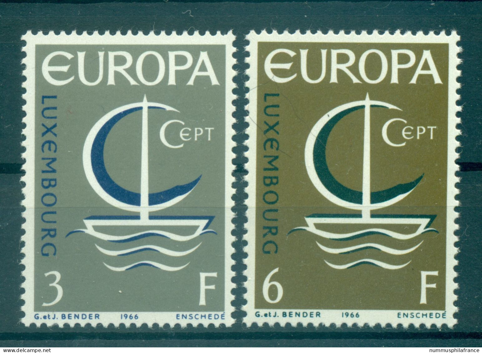 Luxembourg 1966 - Y & T N. 684/85 - Europa (Michel N. 733/34) - Unused Stamps