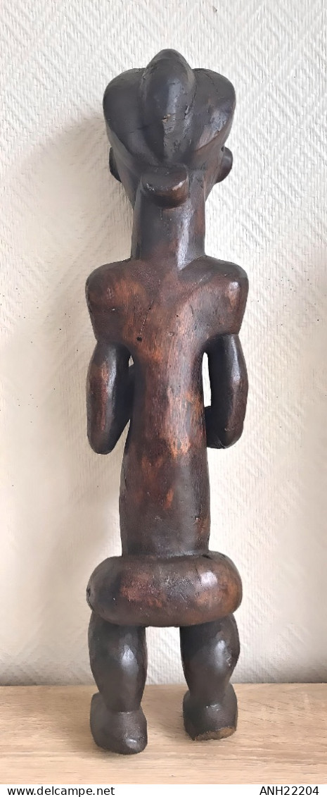 Grande Statue (H: 58cm) En Bois, Gabon, Ethnie Fang - African Art