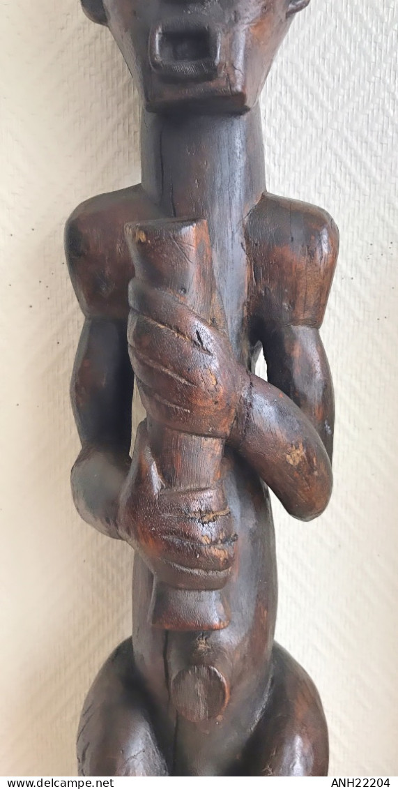 Grande statue (H: 58cm) en bois, Gabon, ethnie Fang