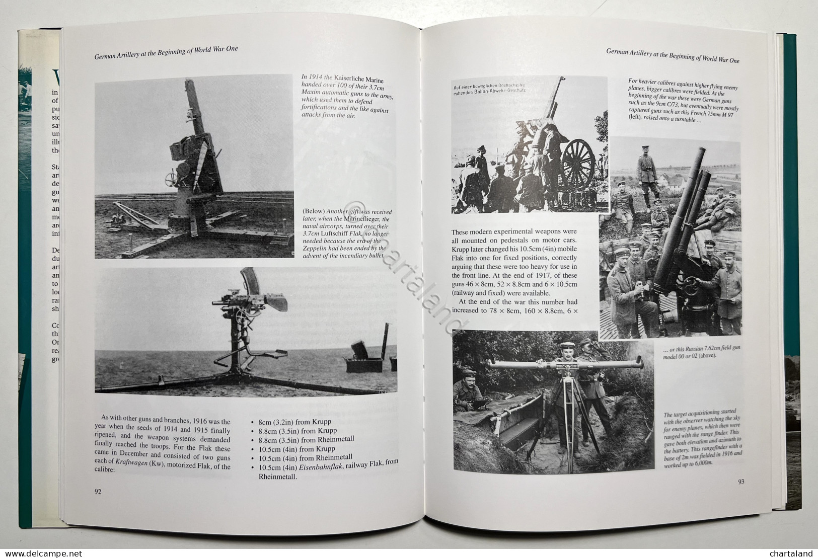 H. Jager - German Artillery Of World War One - Ed. 2001 - Altri & Non Classificati