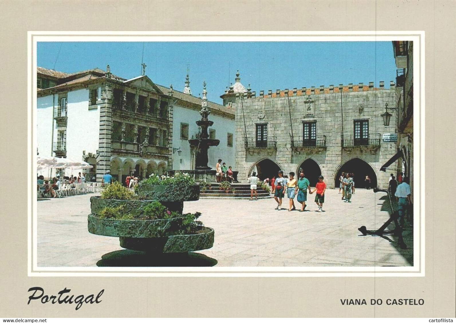 VIANA DO CASTELO - Topo Norte Da Praça Da República - LUSOCOLOR  (2 Scans) - Viana Do Castelo