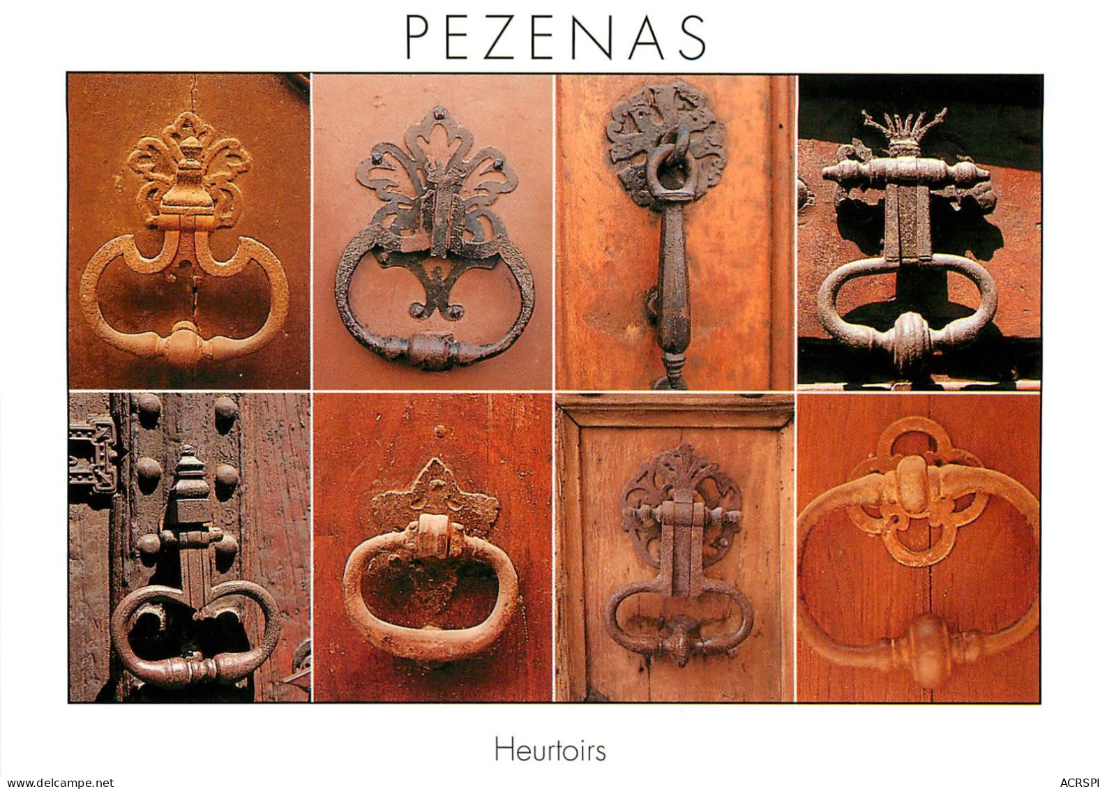 HERAULT PEZENAS Heurtoirs (scan Recto-verso) KEVREN0416 - Pezenas