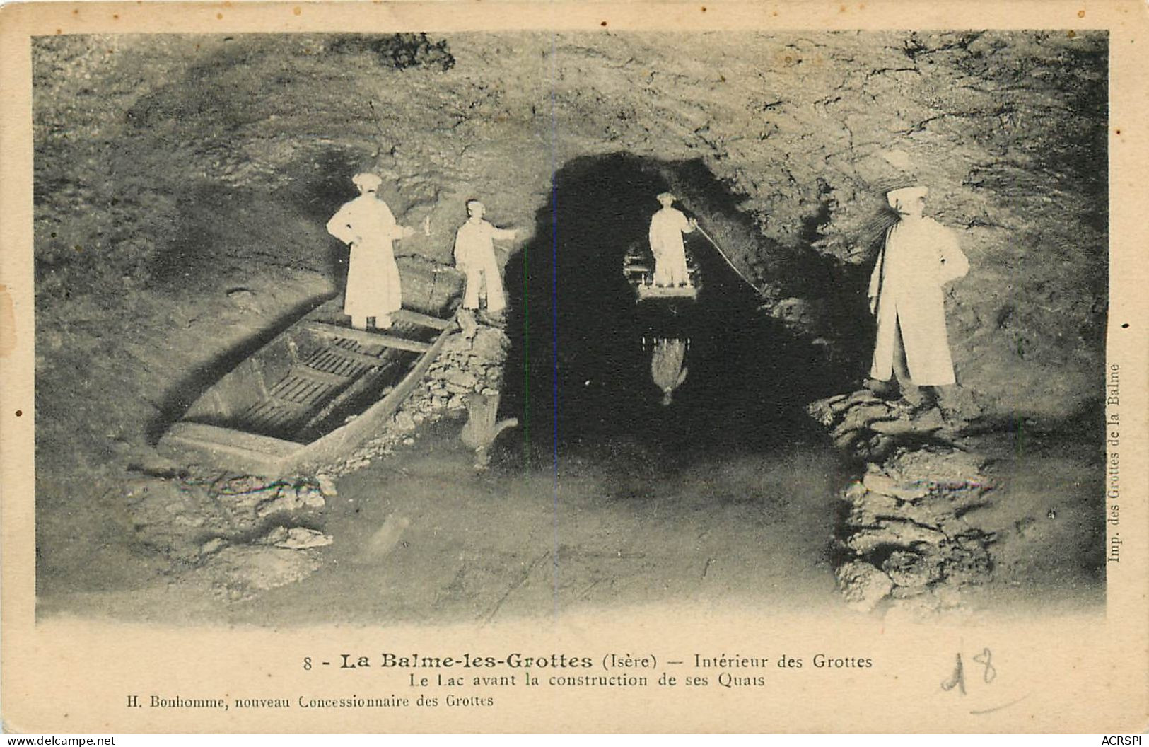 ISERE LA BALME LES GROTTES INTERIEUR DES GROTTES(scan Recto-verso) KEVREN0467 - La Balme-les-Grottes