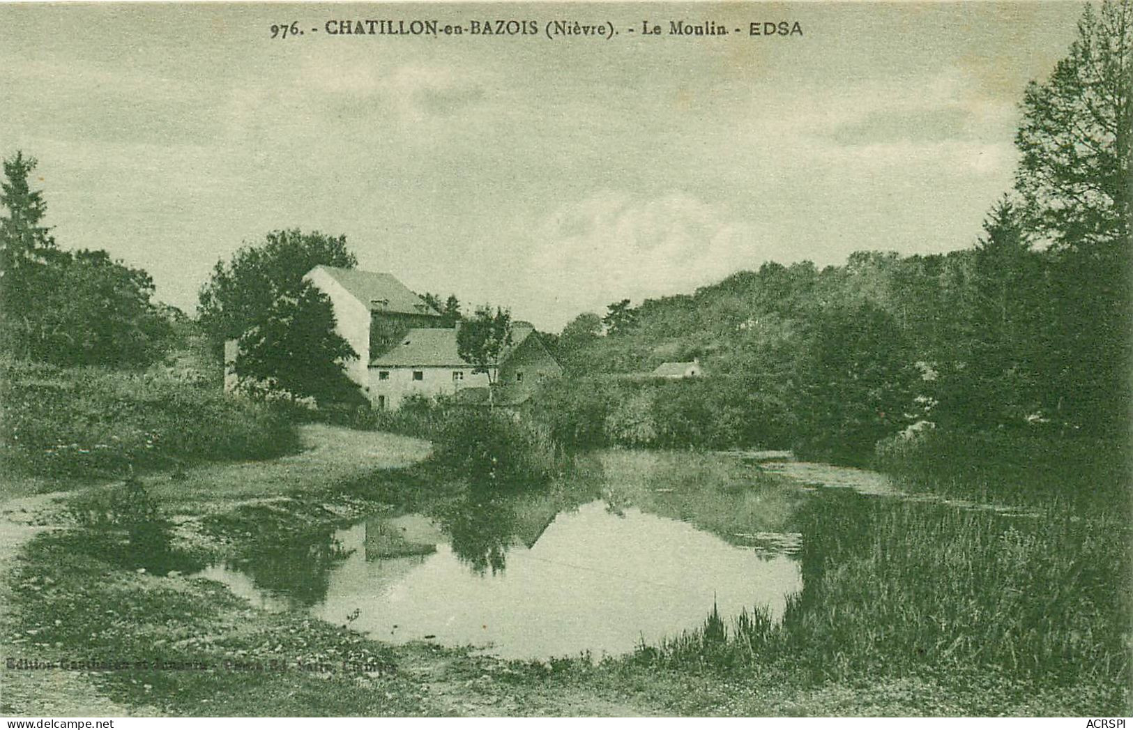 NIEVRE CHATILLON EN BAZOIS LE MOULIN EDSA(scan Recto-verso) KEVREN0458 - Chatillon En Bazois