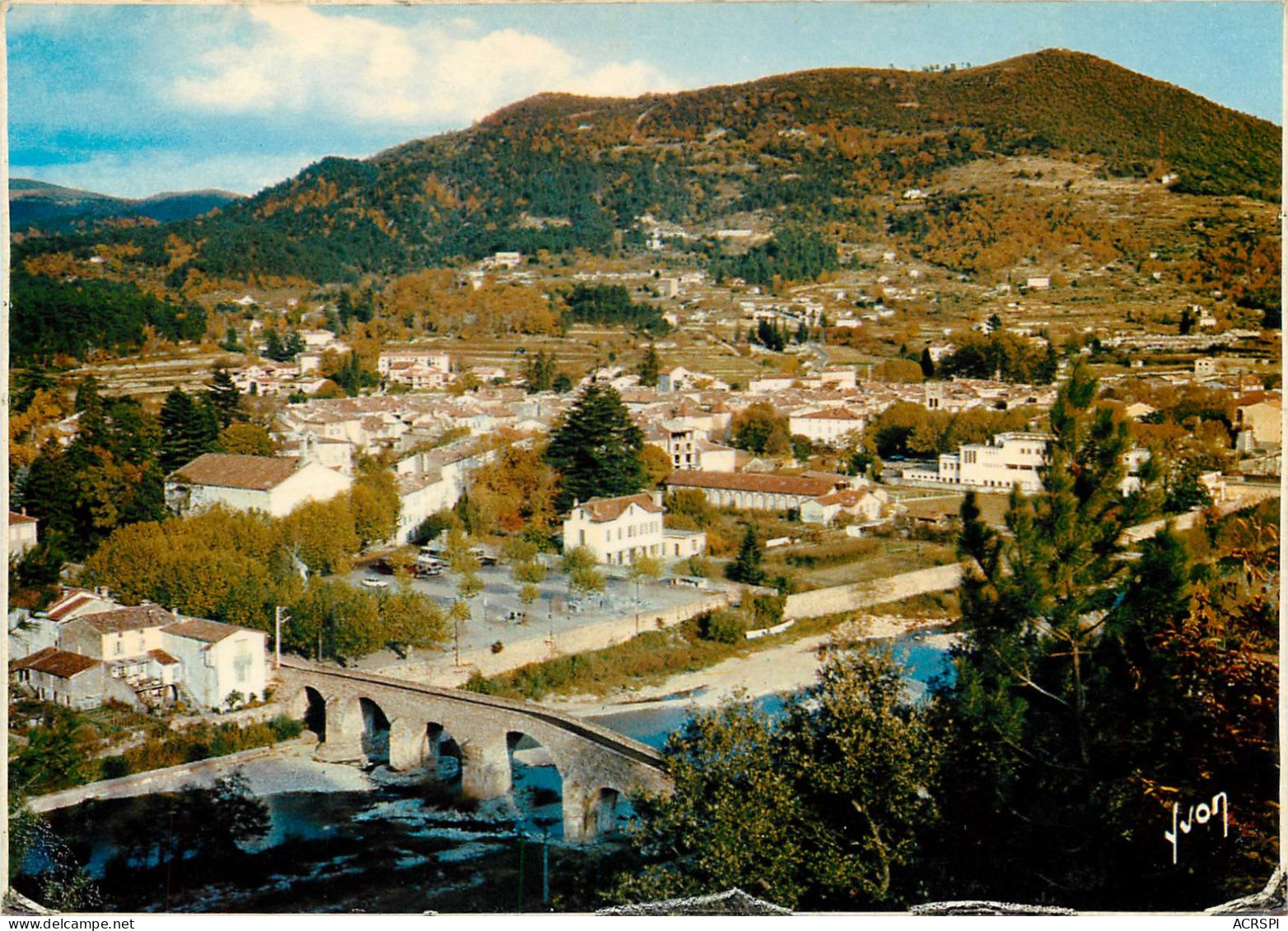 GARD SAINT JEAN DU GARD VUE GENERALE  LE PONT VIEUX(scan Recto-verso) KEVREN0492 - Saint-Jean-du-Gard