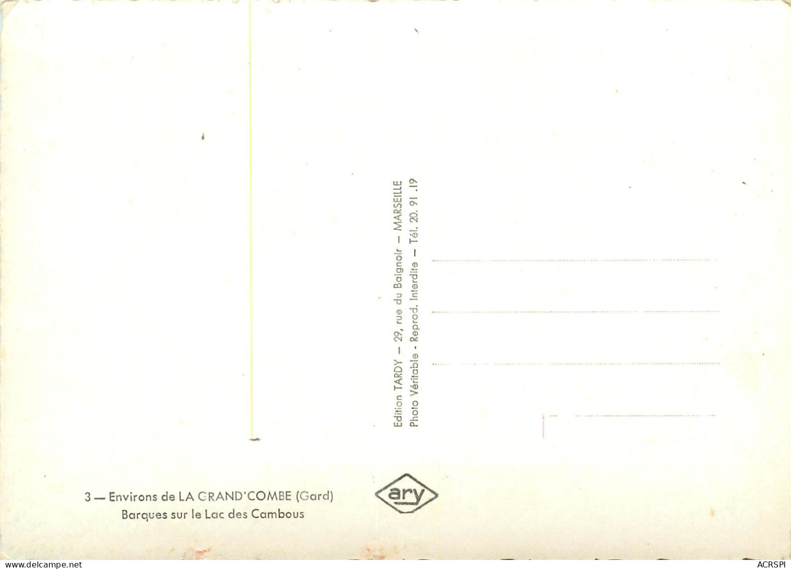  GARD LA GRAND COMBE BARQUES SUR LE LAC DES CAMBOUS (scan Recto-verso) KEVREN0488 - La Grand-Combe