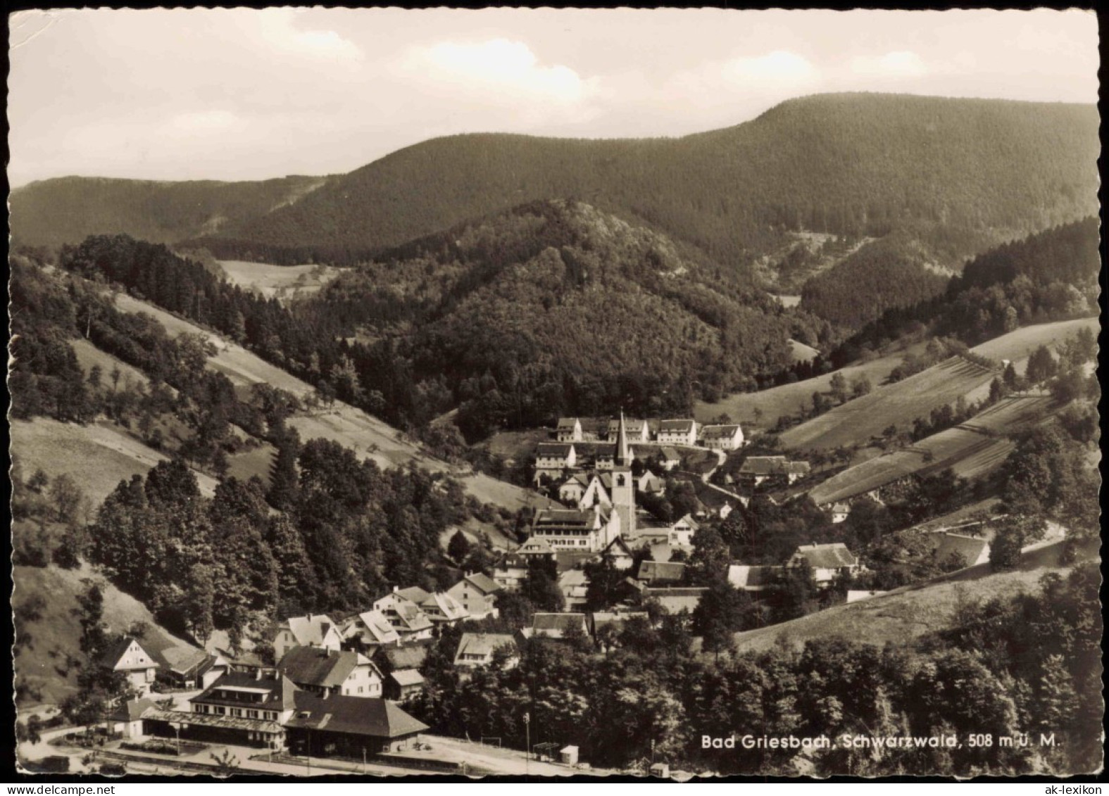 Bad Griesbach Im Schwarzwald Ortsansicht, Panorama Schwarzwald 1958 - Bad Peterstal-Griesbach