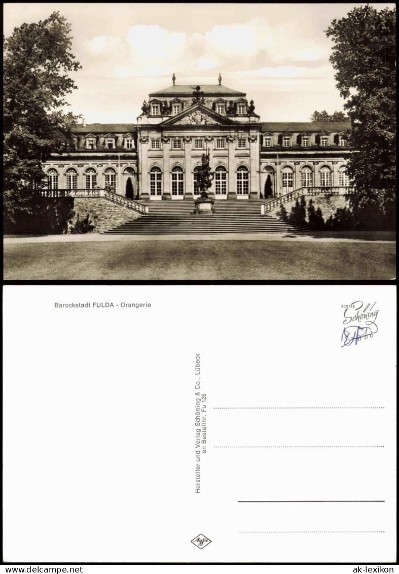 Ansichtskarte Fulda Orangerie 1960 - Fulda