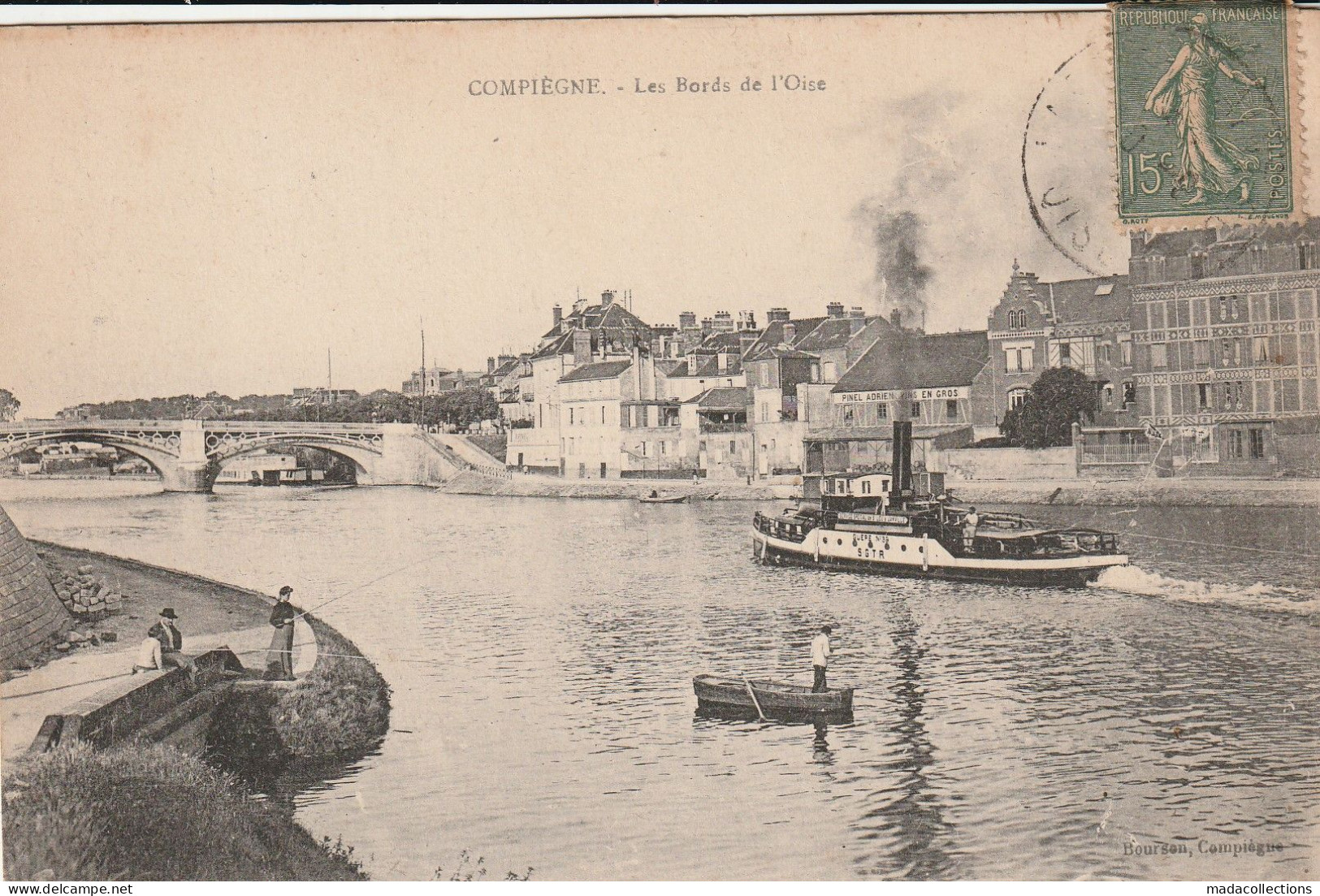 Péniche à Compiègne  (60 - Oise) Les Bords De L'Oise - Péniches