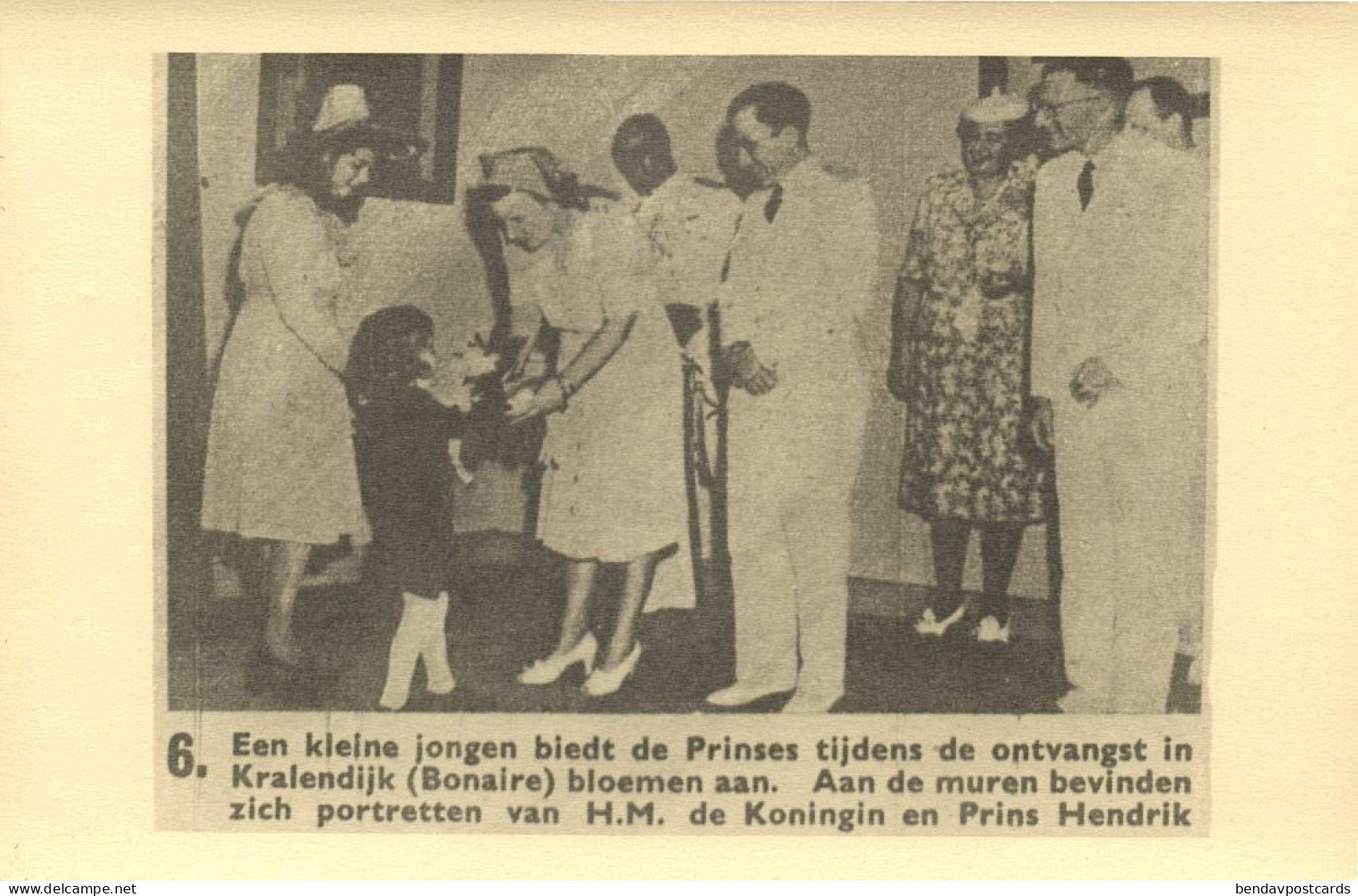 Bonaire, KRALENDIJK, Princess Juliana Welcomed (1944) - Bonaire