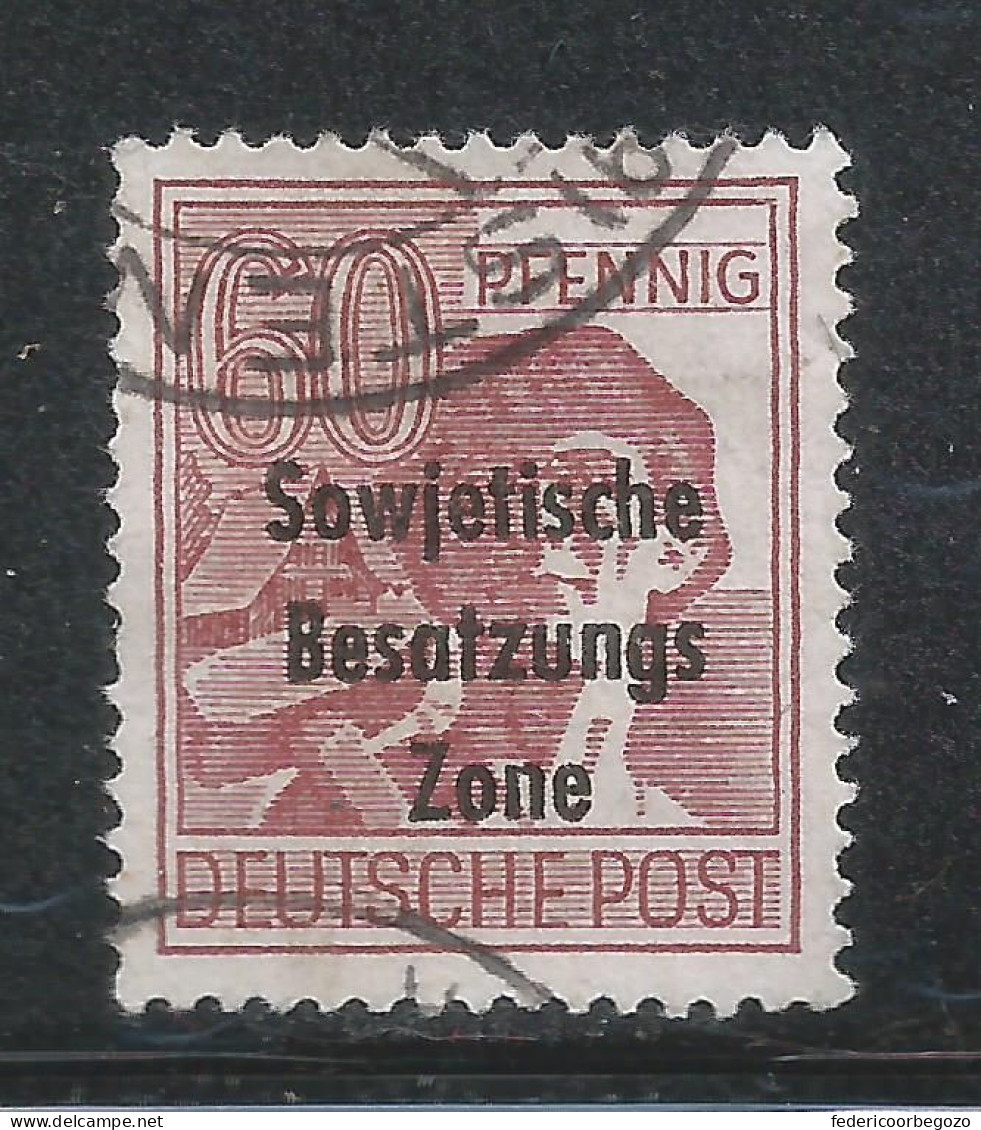 Deutschland (Sowjetische Zone) 195a AF: VIII - Oblitérés