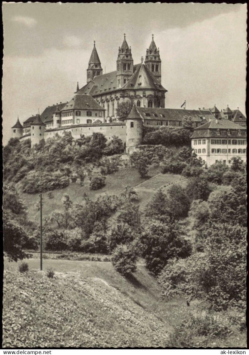 Ansichtskarte Schwäbisch Hall Schloss Kloster Comburg 1961 - Schwäbisch Hall