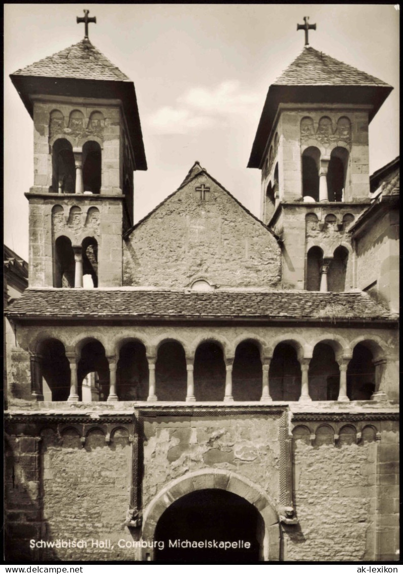 Ansichtskarte Schwäbisch Hall Michealiskirche 1963 - Schwaebisch Hall