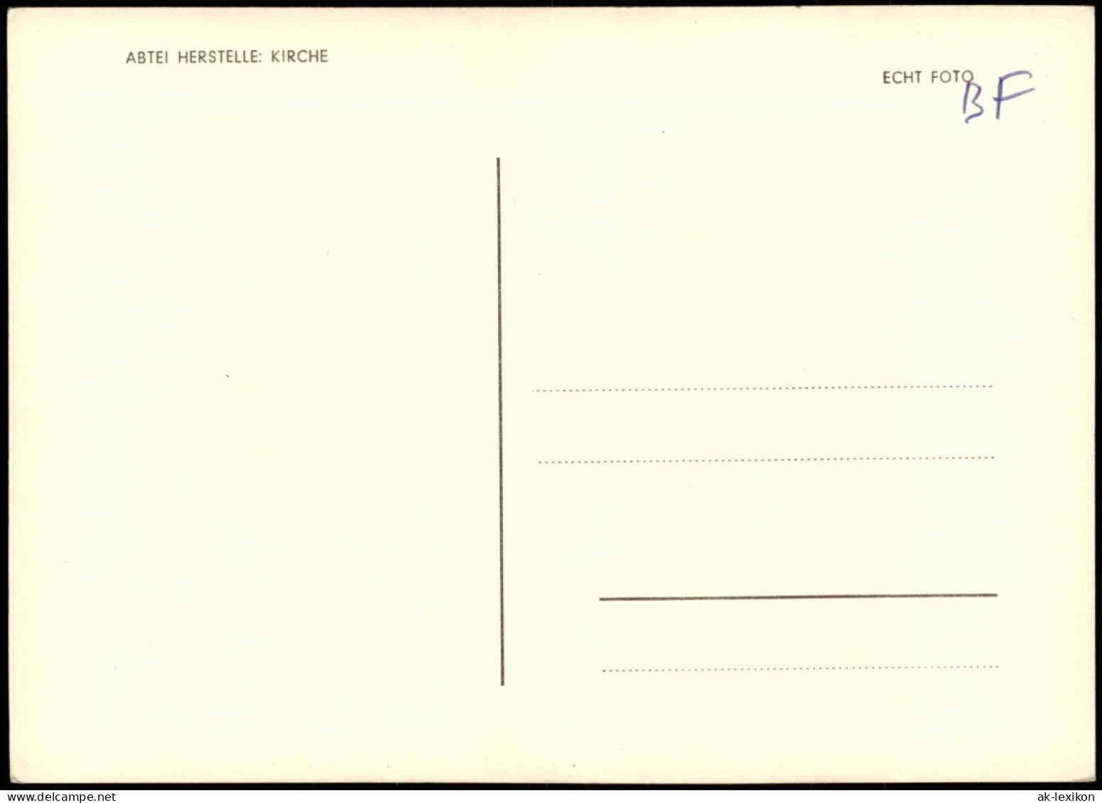 Ansichtskarte Herstelle-Beverungen Abtei-Kirche, Wandbemalung Altar 1961 - Beverungen